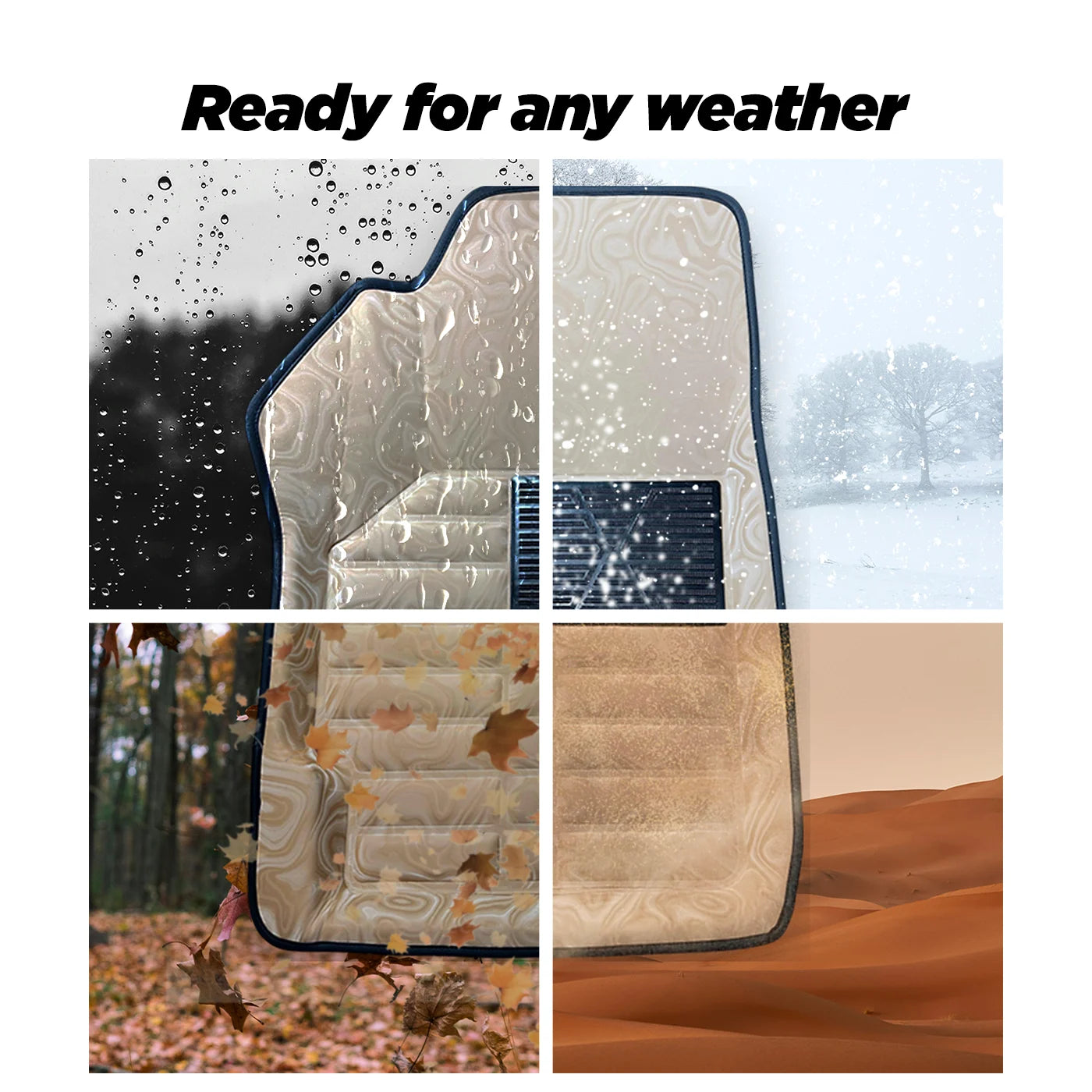 Mawja Car Mats Beige Edition