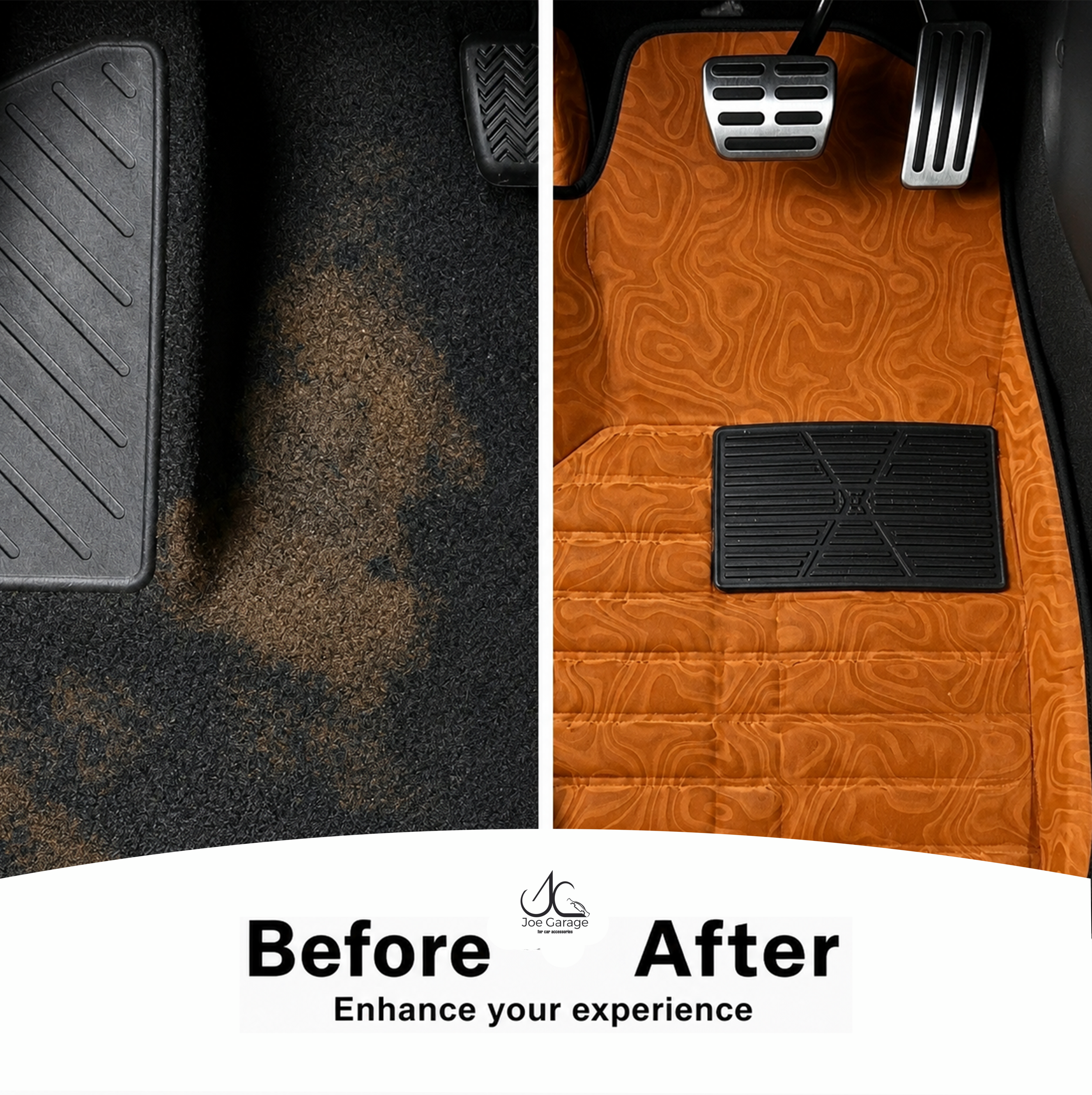 Mawja Car Mats Copper Orange Edition