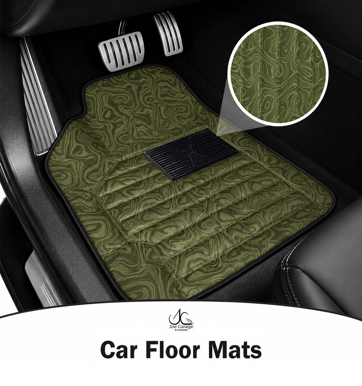 Mawja Car Mats Heritage Olive Edition