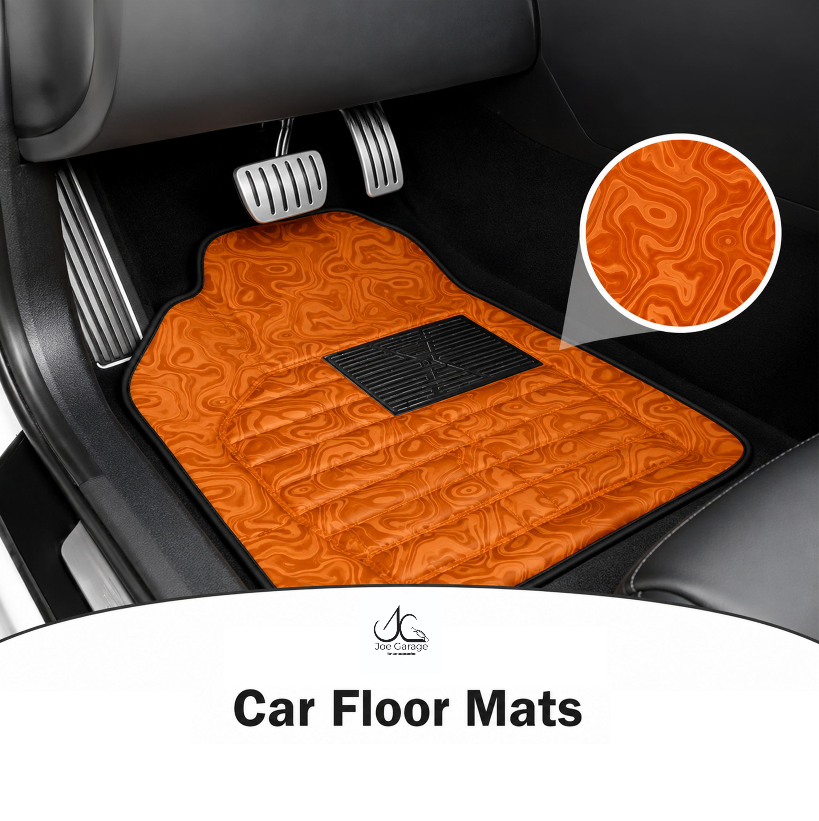 Mawja Car Mats Copper Orange Edition