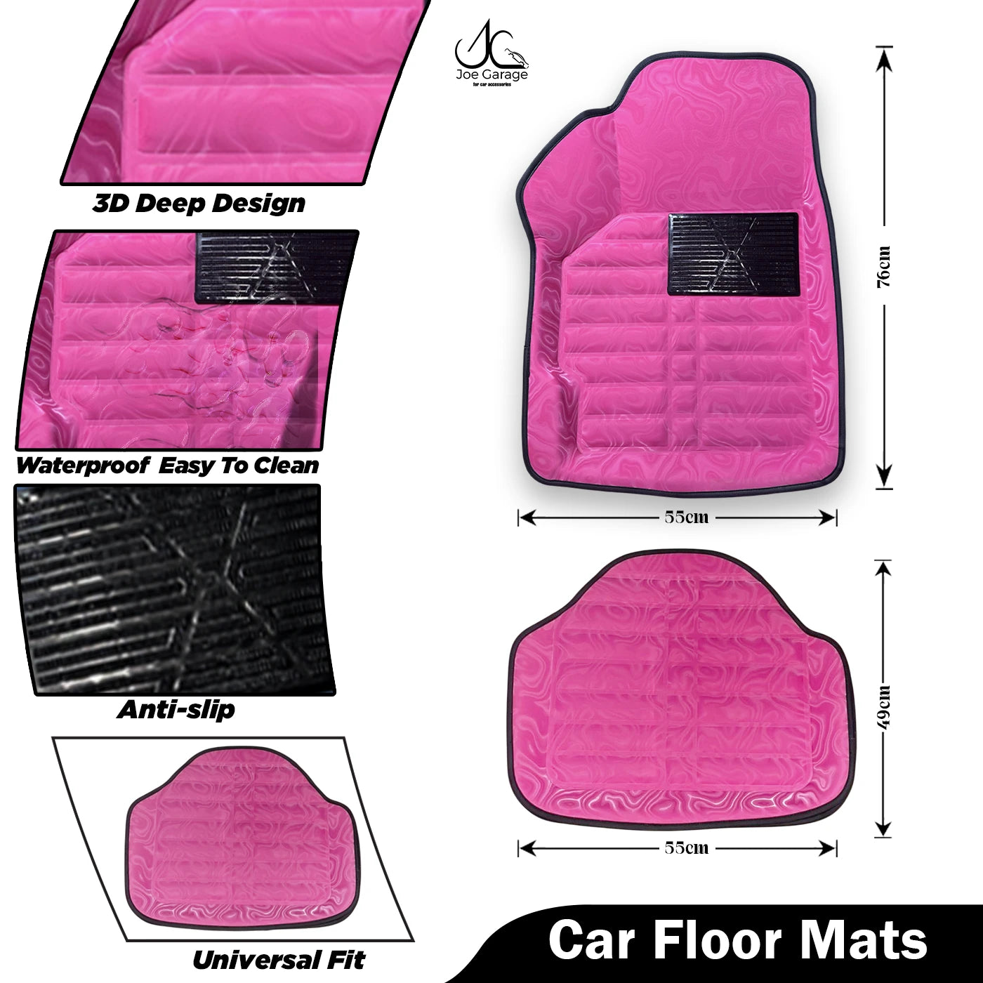 Mawja Car Mats Pink Edition