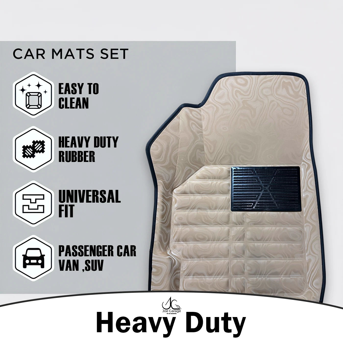 Mawja Car Mats Beige Edition