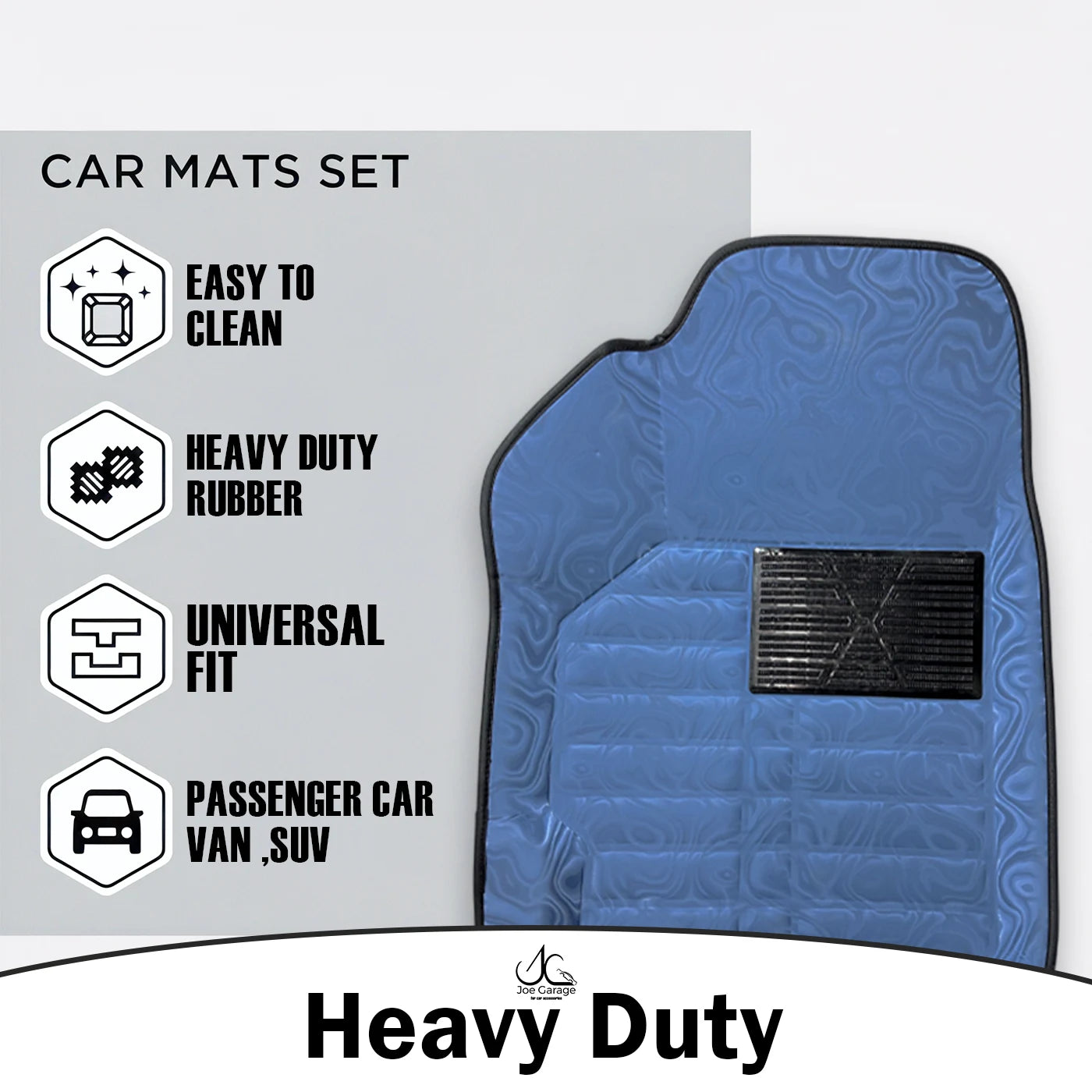 Mawja Car Mats Baby Blue Edition