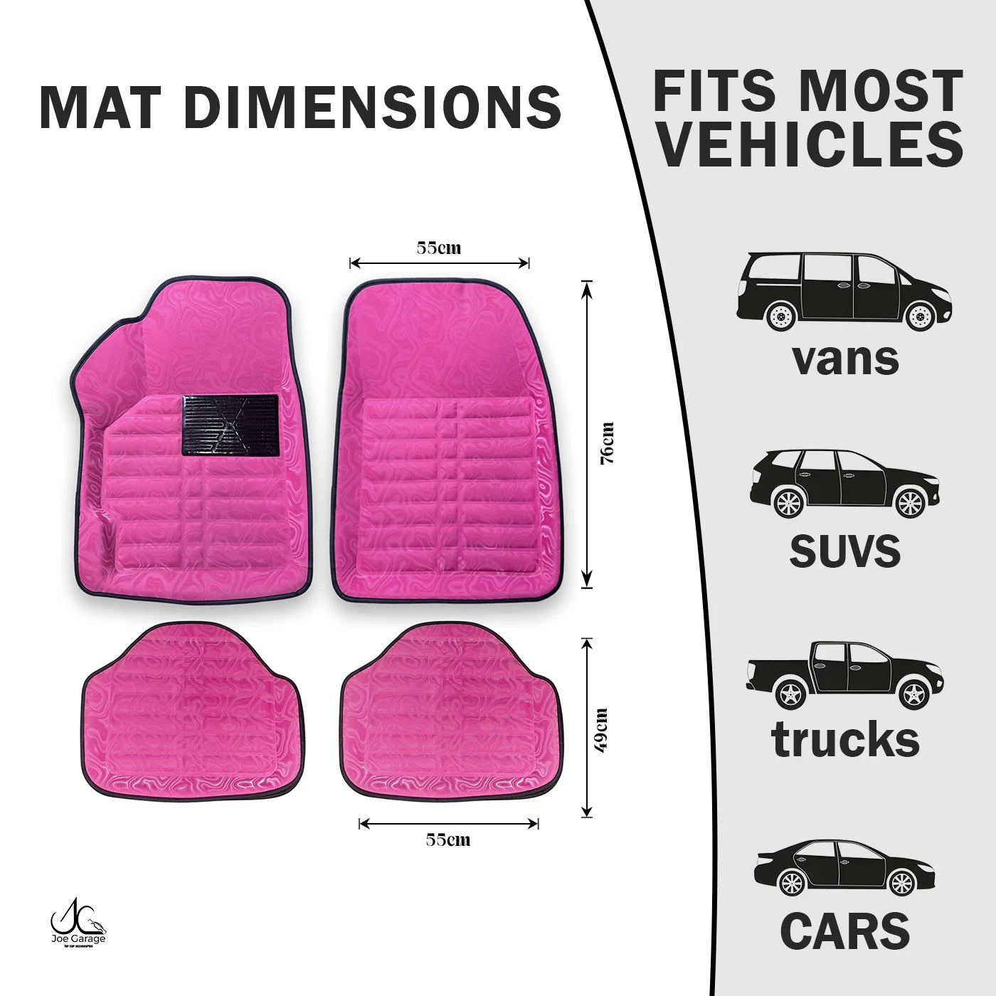 Mawja Car Mats Pink Edition